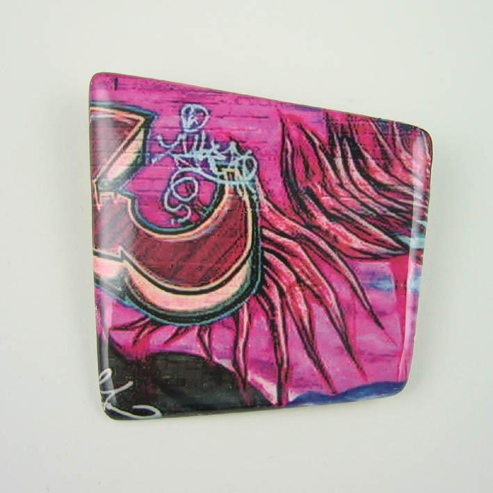View Red Scimitar brooch