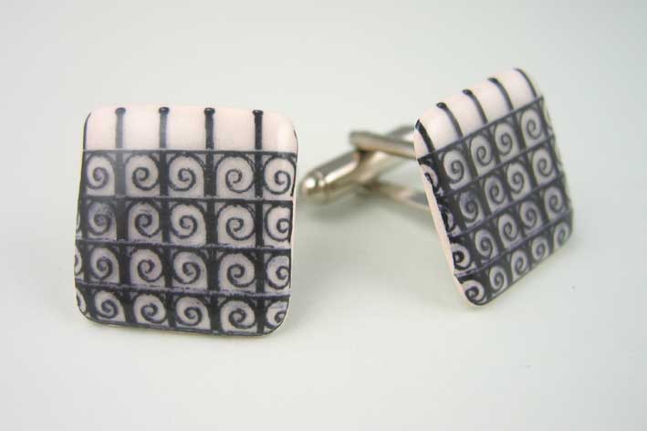 View Curly Railing cufflinks