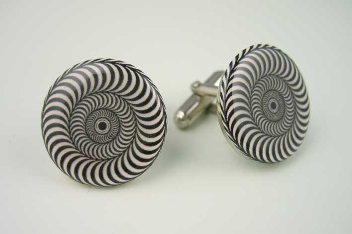 View Spiral cufflinks