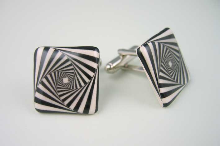 Square Swirl cufflinks