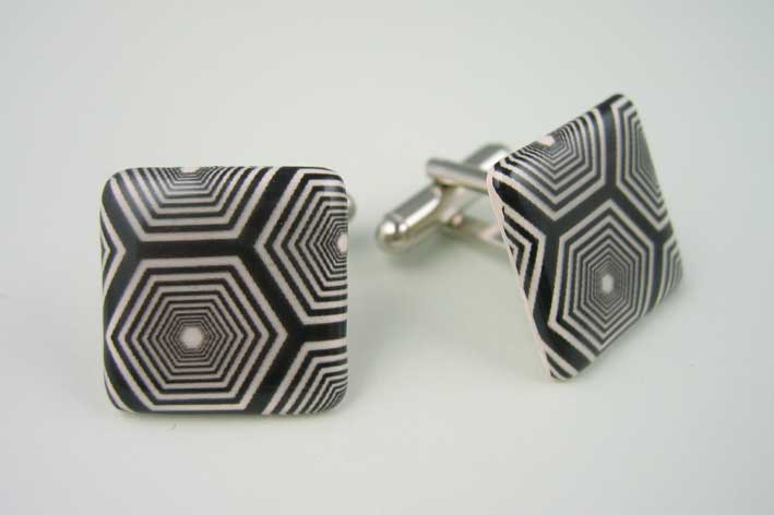 Hexagon cufflinks